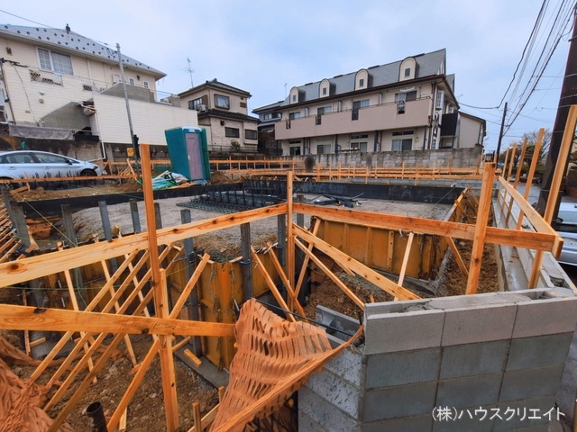 千葉県松戸市中金杉4丁目の新築戸建て基礎写真 2026年3月9日撮影