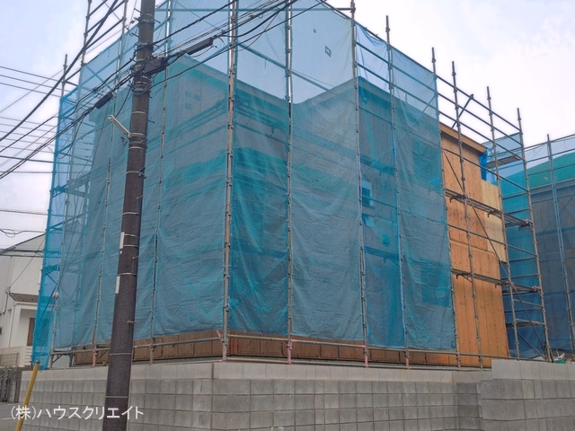 千葉県松戸市中金杉4丁目の新築戸建て上棟写真 2026年4月6日撮影