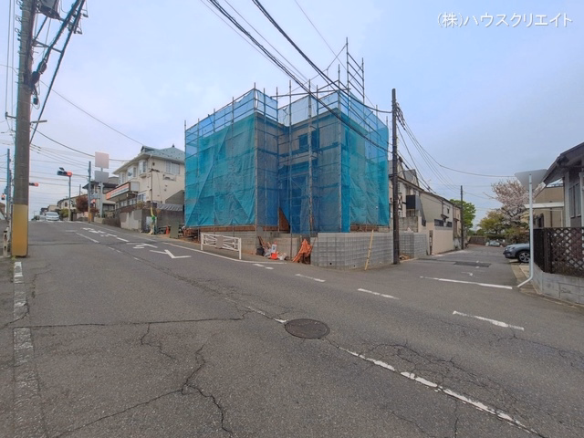 千葉県松戸市中金杉4丁目の新築戸建て上棟写真 2026年4月6日撮影
