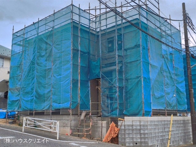 千葉県松戸市中金杉4丁目の新築戸建てシート写真 2026年6月4日撮影