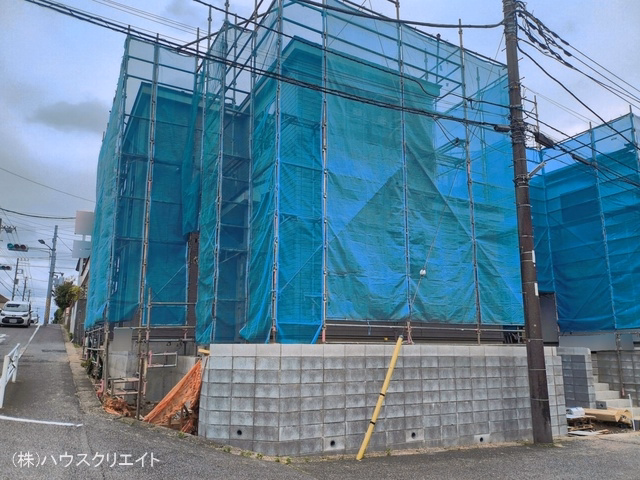 千葉県松戸市中金杉4丁目の新築戸建てシート写真 2026年6月4日撮影