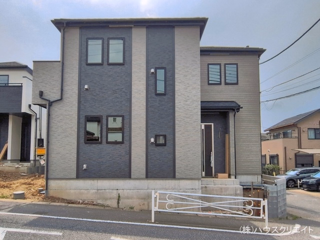 千葉県松戸市中金杉4丁目の新築戸建て外構写真 2026年6月29日撮影