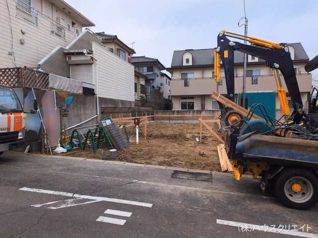 千葉県松戸市中金杉4丁目の新築戸建て更地・土地写真 2026年3月1日撮影
