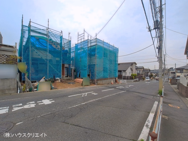 千葉県松戸市中金杉4丁目の新築戸建て上棟写真 2026年4月6日撮影