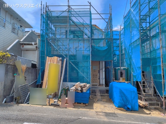 千葉県松戸市中金杉4丁目の新築戸建てシート写真 2026年5月6日撮影