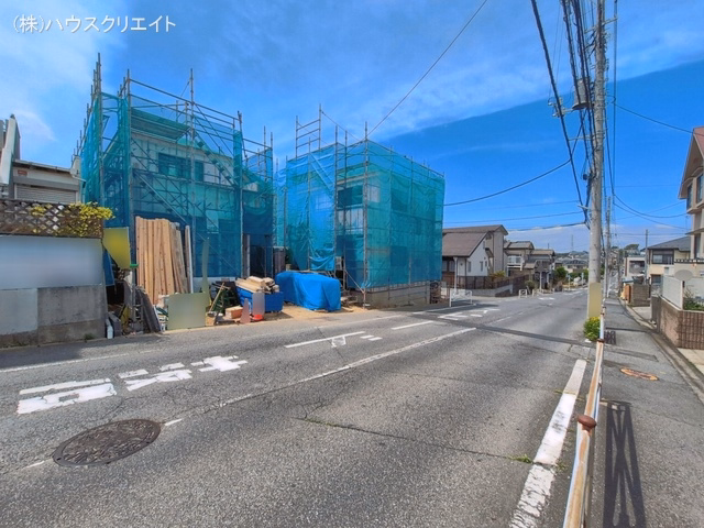 千葉県松戸市中金杉4丁目の新築戸建てシート写真 2026年5月6日撮影