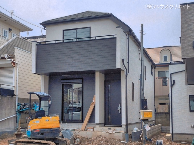千葉県松戸市中金杉4丁目の新築戸建て外構写真 2026年6月29日撮影
