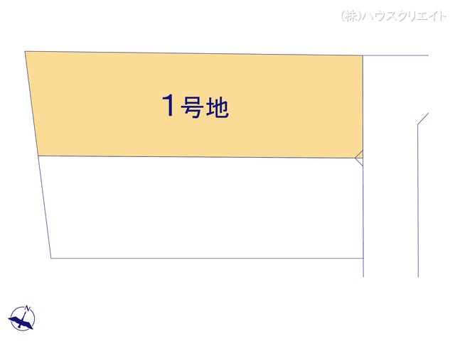 千葉県野田市中根の土地全体区画図 ※図面と異なる場合は現況を優先