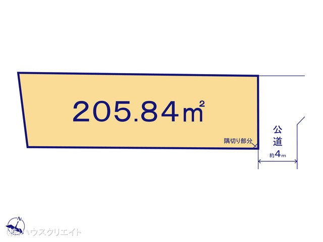 千葉県野田市中根の土地 区画図 ※図面と異なる場合は現況を優先