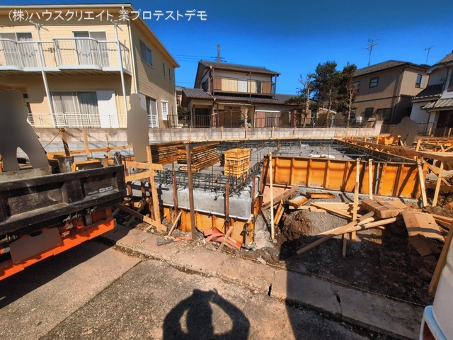 千葉県柏市豊上町の新築戸建て基礎写真 2026年3月11日撮影