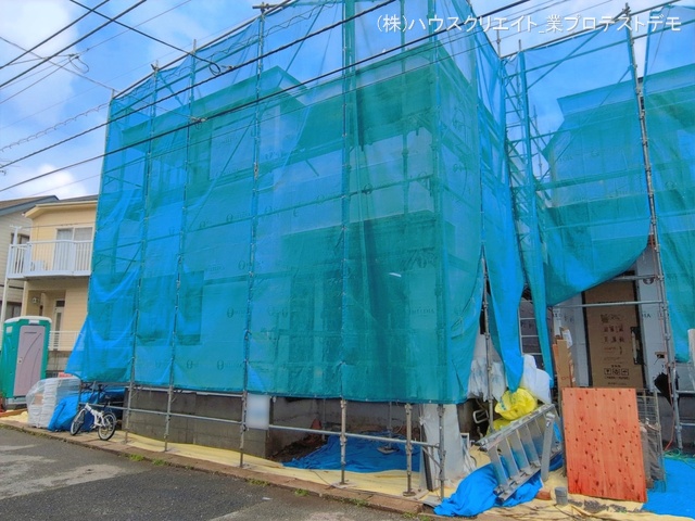 千葉県柏市豊上町の新築戸建てシート写真 2026年4月26日撮影