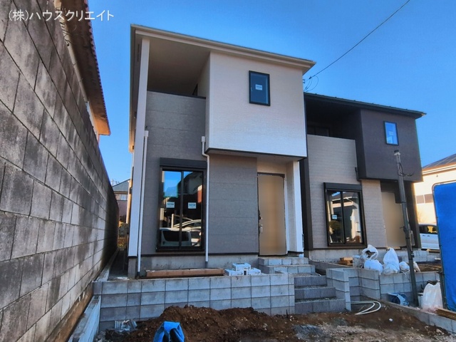 千葉県柏市大津ケ丘1丁目の新築戸建て外構写真 2026年3月11日撮影