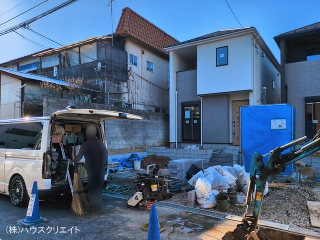 千葉県柏市大津ケ丘1丁目の新築戸建て外構写真 2026年3月11日撮影