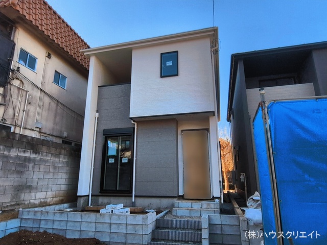 千葉県柏市大津ケ丘１丁目の新築戸建て外構写真 2026年3月11日撮影