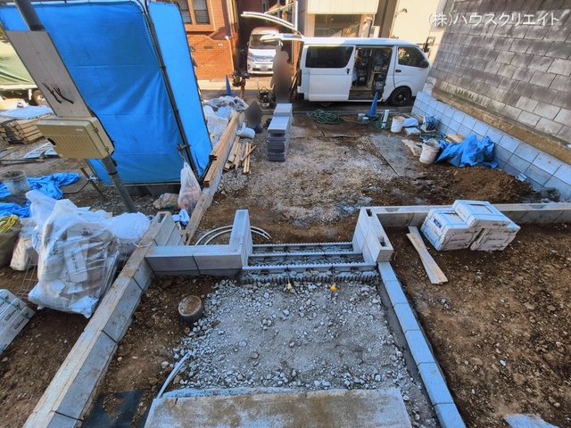 千葉県柏市大津ケ丘１丁目の新築戸建て外構写真 2026年3月11日撮影