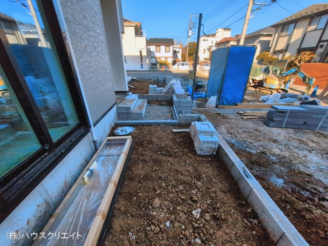 千葉県柏市大津ケ丘１丁目の新築戸建て外構写真 2026年3月11日撮影