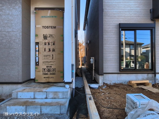 千葉県柏市大津ケ丘１丁目の新築戸建て外構写真 2026年3月11日撮影