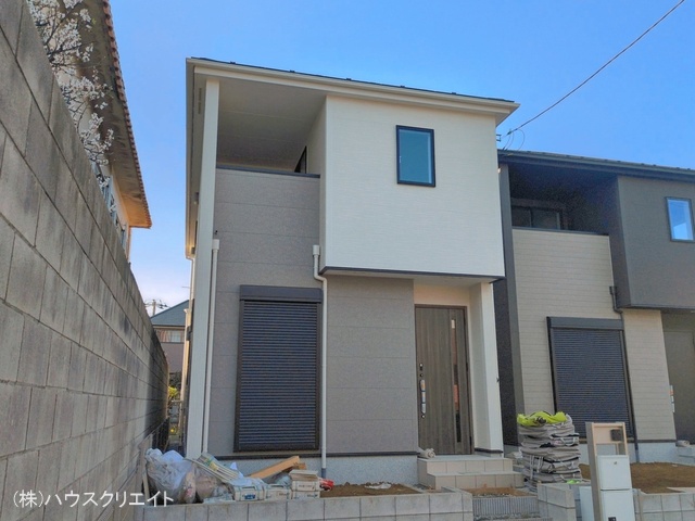 千葉県柏市大津ケ丘1丁目の新築戸建て外構写真 2026年3月22日撮影