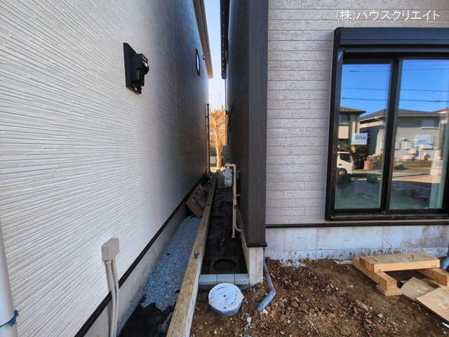 千葉県柏市大津ケ丘１丁目の新築戸建て外構写真 2026年3月11日撮影