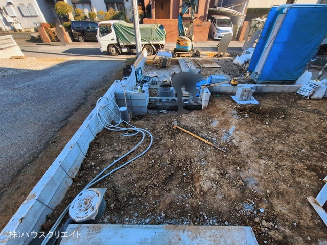 千葉県柏市大津ケ丘１丁目の新築戸建て外構写真 2026年3月11日撮影