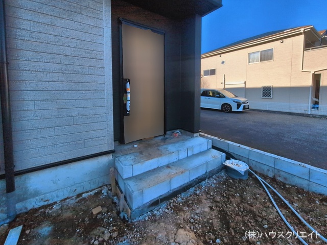 千葉県柏市大津ケ丘１丁目の新築戸建て外構写真 2026年3月11日撮影