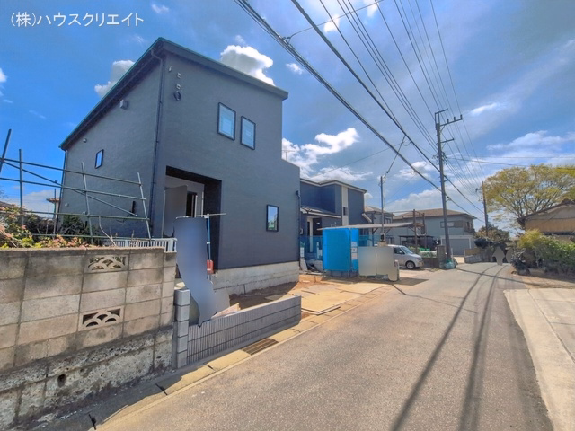 千葉県松戸市根木内の新築戸建て外構写真 2026年4月8日撮影