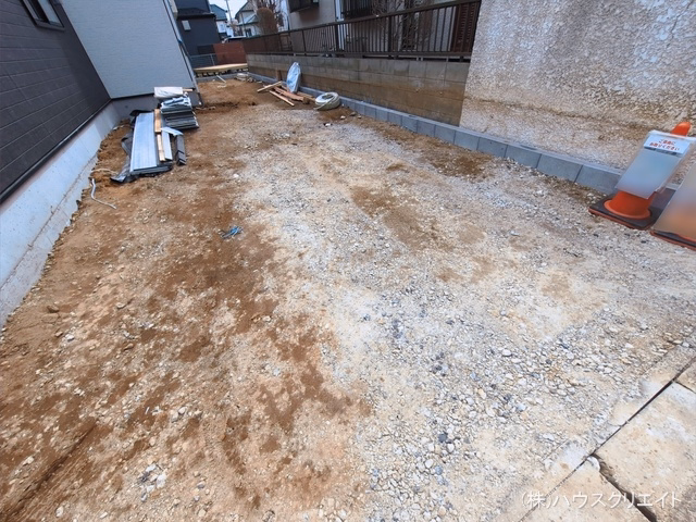 千葉県松戸市小金の新築戸建て外構写真 2026年3月12日撮影