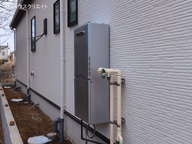 千葉県松戸市小金の新築戸建て外構写真 2026年3月12日撮影