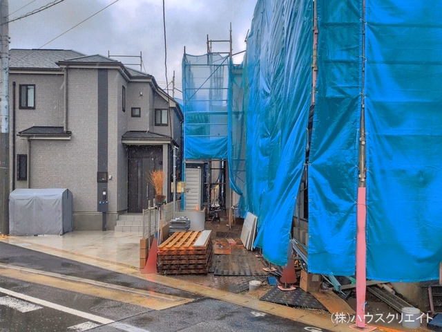 千葉県松戸市幸田４丁目の新築戸建てシート写真 2026年5月20日撮影