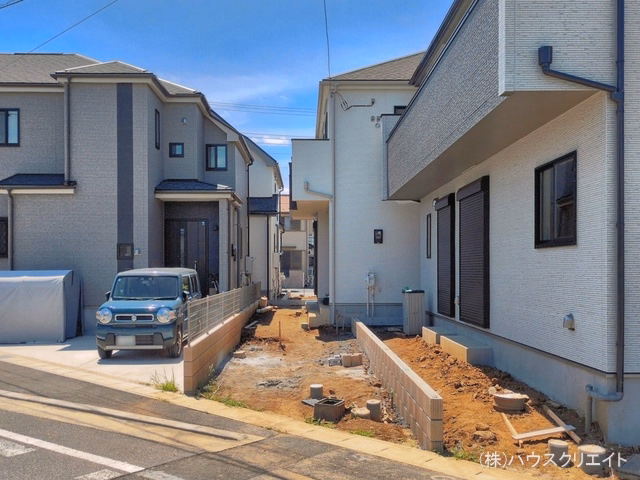 千葉県松戸市幸田４丁目の新築戸建て外構写真 2026年7月7日撮影