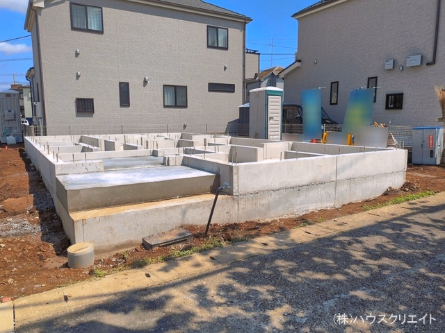 千葉県松戸市幸田4丁目の新築戸建て基礎写真 2026年4月15日撮影