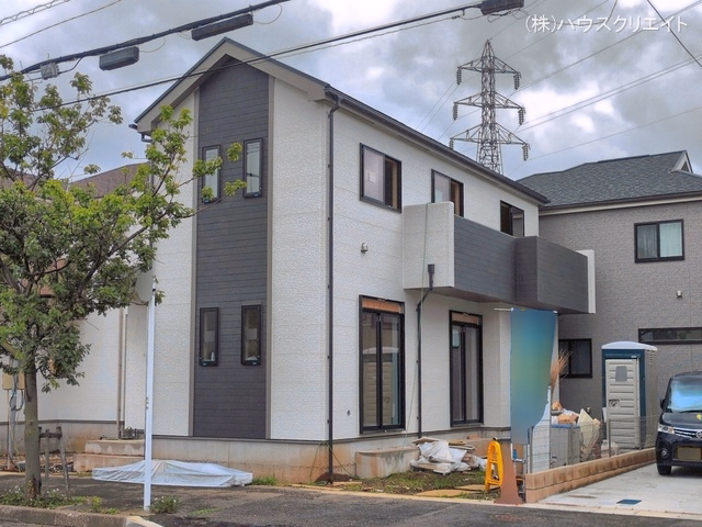 千葉県松戸市幸田4丁目の新築戸建て外構写真 2026年6月14日撮影