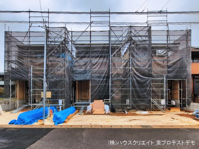 千葉県柏市しいの木台４丁目の新築戸建て上棟写真 2026年3月18日撮影