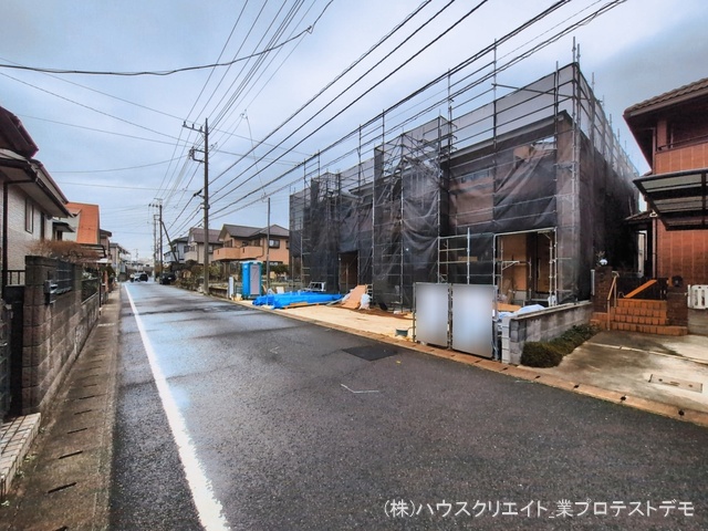 千葉県柏市しいの木台４丁目の新築戸建て上棟写真 2026年3月18日撮影