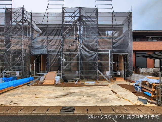 千葉県柏市しいの木台４丁目の新築戸建て上棟写真 2026年3月18日撮影