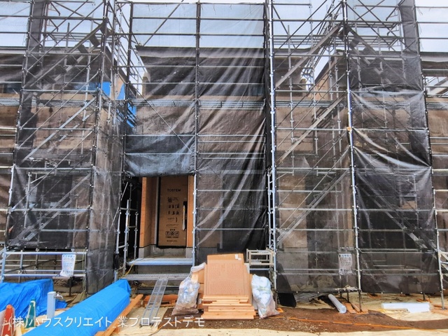 千葉県柏市しいの木台４丁目の新築戸建て上棟写真 2026年3月18日撮影