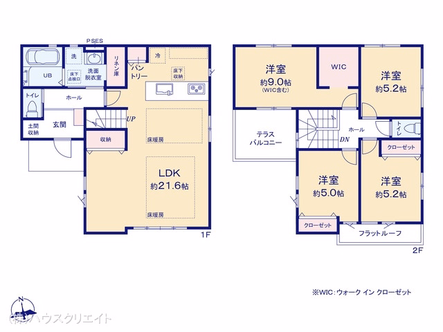 新築戸建て 柏市松葉町19期 1号棟 間取図