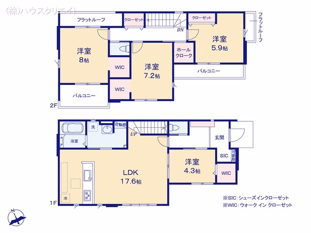 柏市篠籠田（戸建）01 間取図