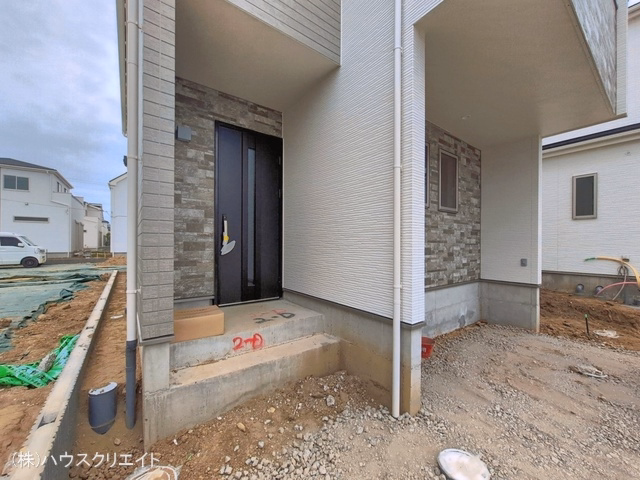 千葉県松戸市新松戸6丁目の新築戸建て外構写真 2026年6月1日撮影