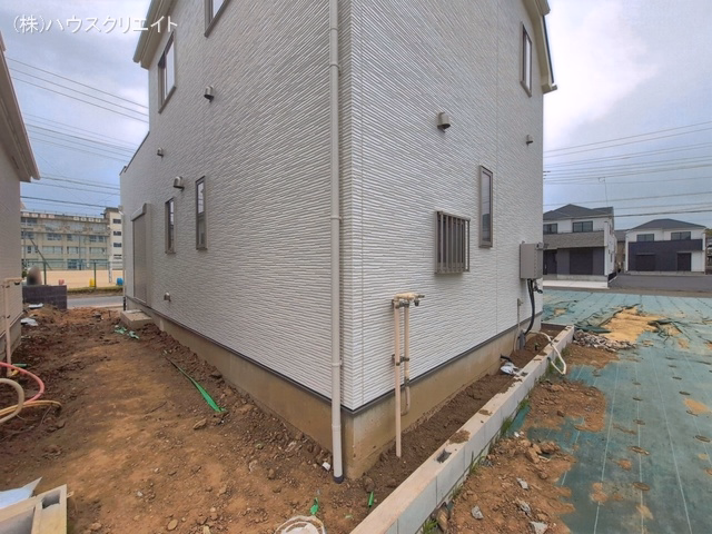 千葉県松戸市新松戸6丁目の新築戸建て外構写真 2026年6月1日撮影