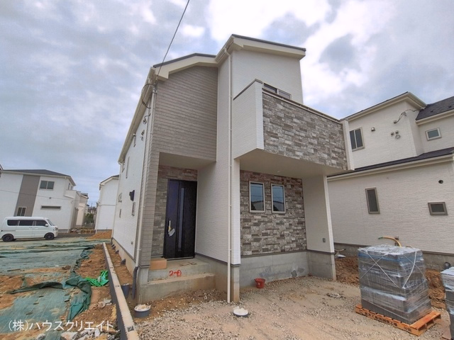 千葉県松戸市新松戸6丁目の新築戸建て外構写真 2026年6月1日撮影