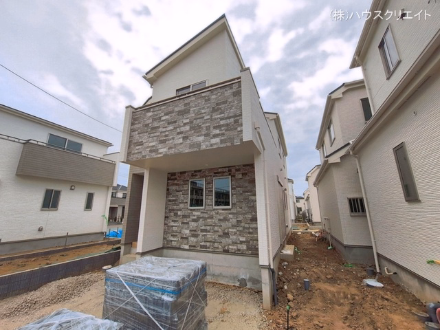 千葉県松戸市新松戸6丁目の新築戸建て外構写真 2026年6月1日撮影