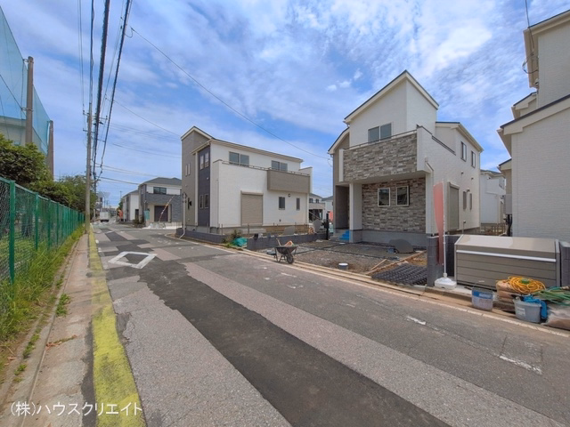千葉県松戸市新松戸6丁目の新築戸建て外構写真 2026年6月21日撮影
