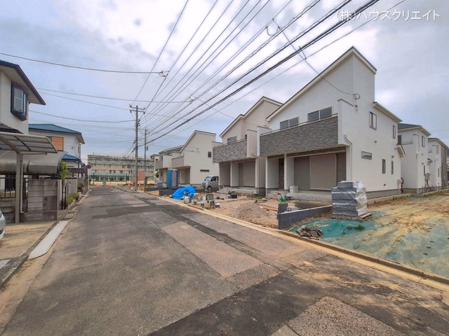 千葉県松戸市新松戸６丁目の新築戸建て外構写真 2026年6月1日撮影