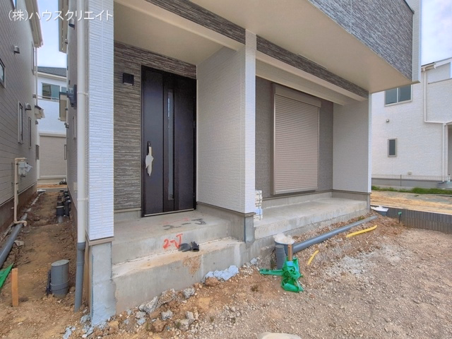 千葉県松戸市新松戸６丁目の新築戸建て外構写真 2026年6月1日撮影