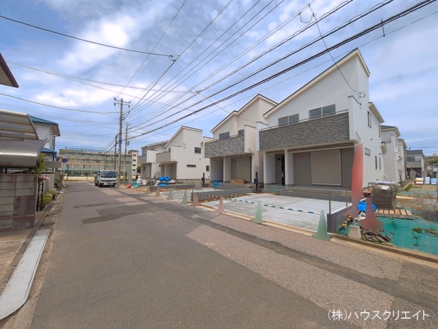 千葉県松戸市新松戸６丁目の新築戸建て外構写真 2026年6月21日撮影