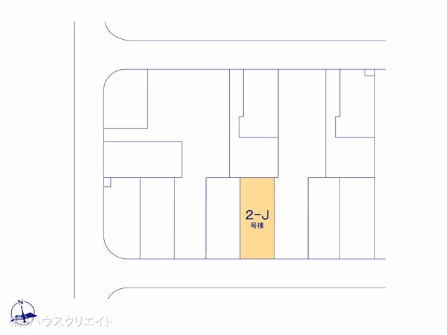千葉県松戸市新松戸６丁目の新築戸建て全体区画図 ※図面と異なる場合は現況を優先