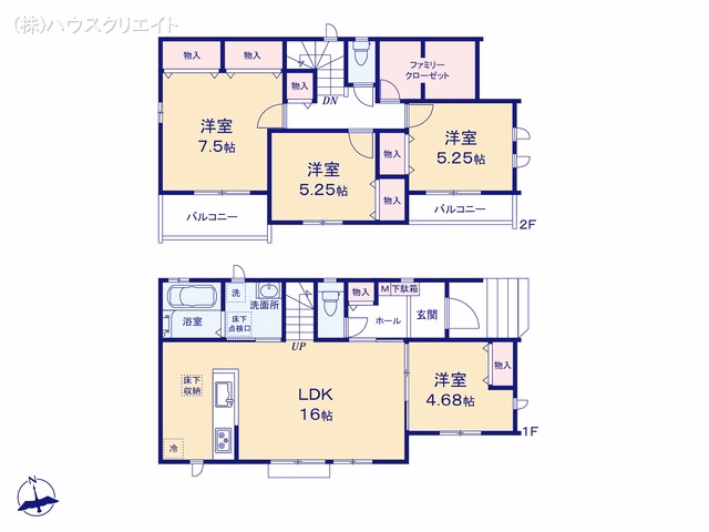松戸市西馬橋4丁目（戸建）C 間取図