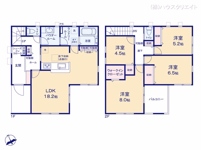 新築戸建て 流山市東深井第4 1号棟 間取図