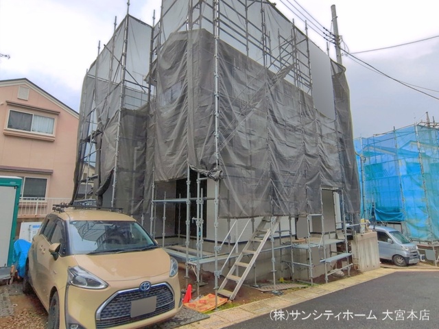 埼玉県さいたま市岩槻区府内２丁目の新築戸建てシート写真 2026年4月1日撮影